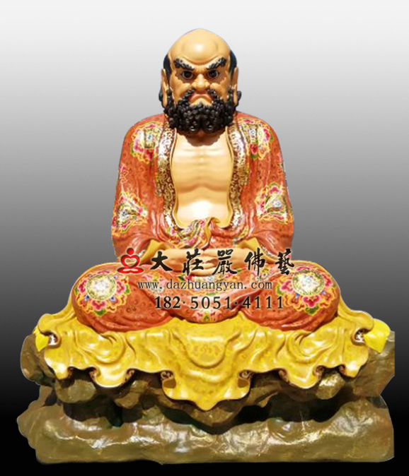 達(dá)摩祖師彩繪塑像